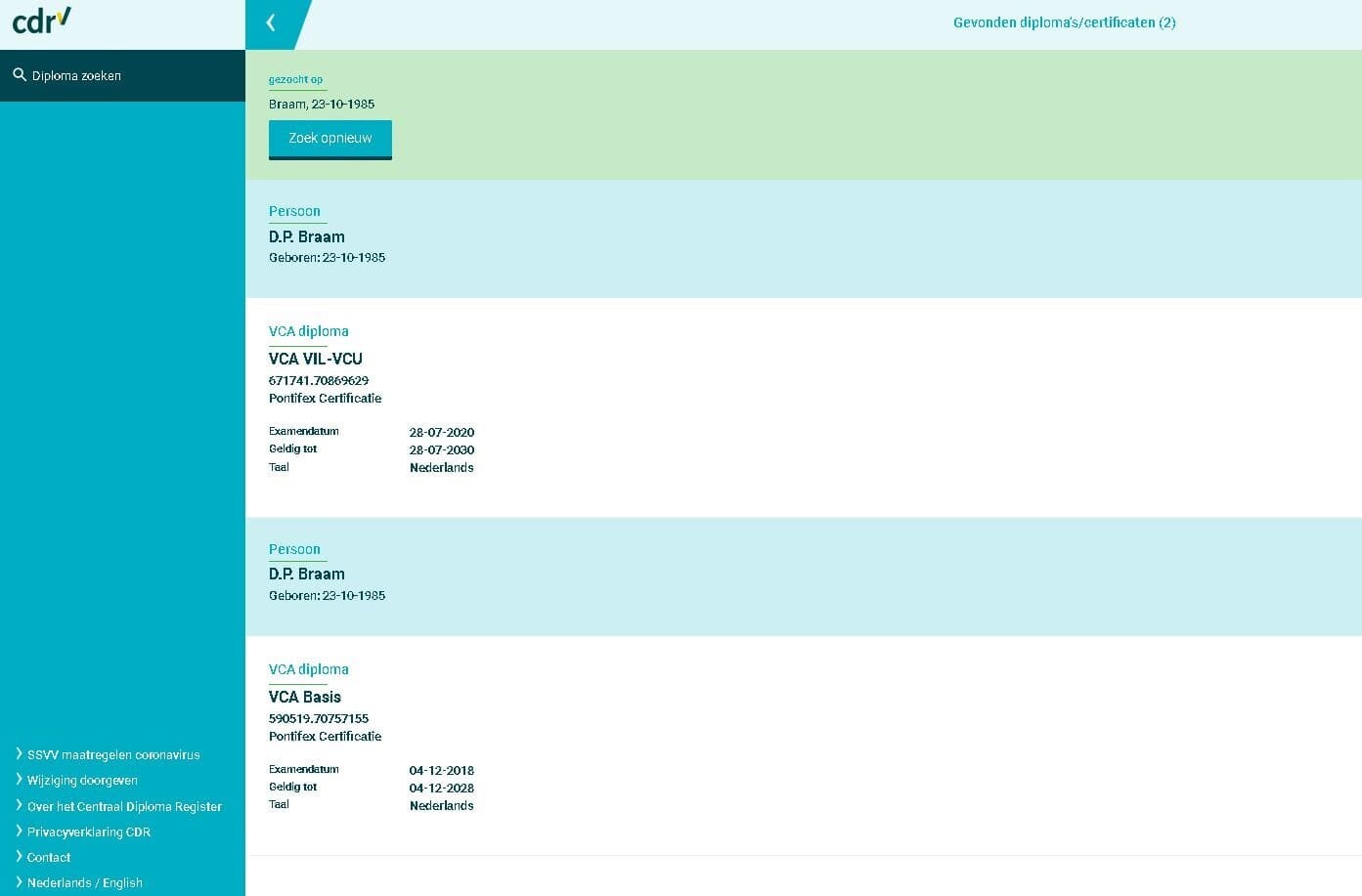 VCA Databank